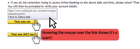 But when you hover your mouse over a link......