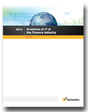 Symantec report it in the finance industry